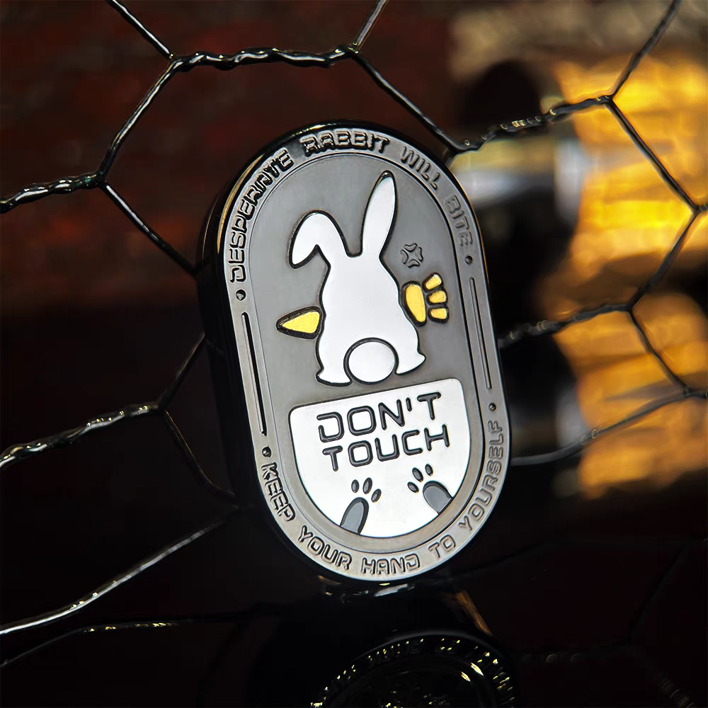 Don’t Touch Bunny Slider – Grumpy Rabbit EDC Toy with Addictive “Ding” Sound