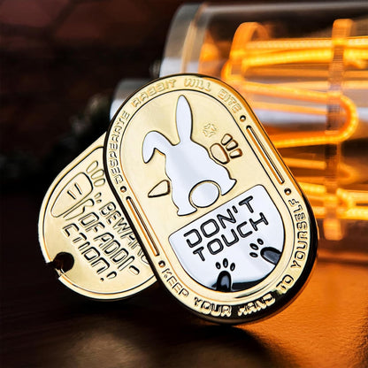 Don’t Touch Bunny Slider – Grumpy Rabbit EDC Toy with Addictive “Ding” Sound
